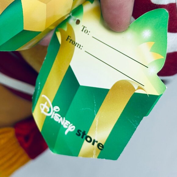 Disney Store Christmas Pooh Bear Dressed as Elf Plush Vintage Disney - Picture 12 of 13